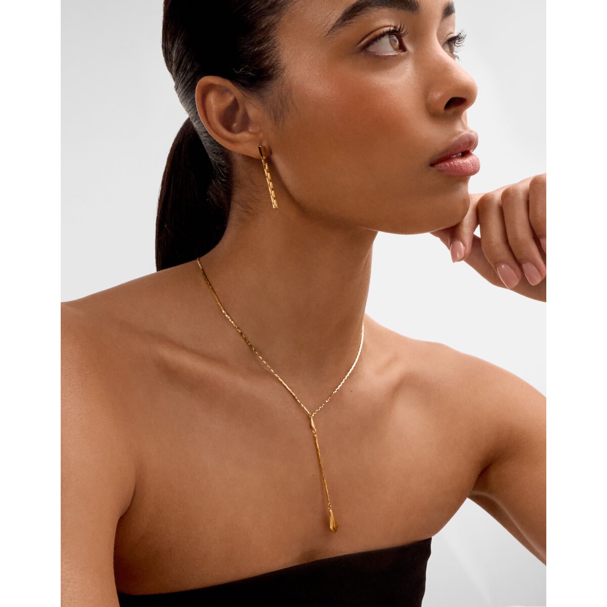 Katie Loxton | Harlequin Gold Lariat Necklace