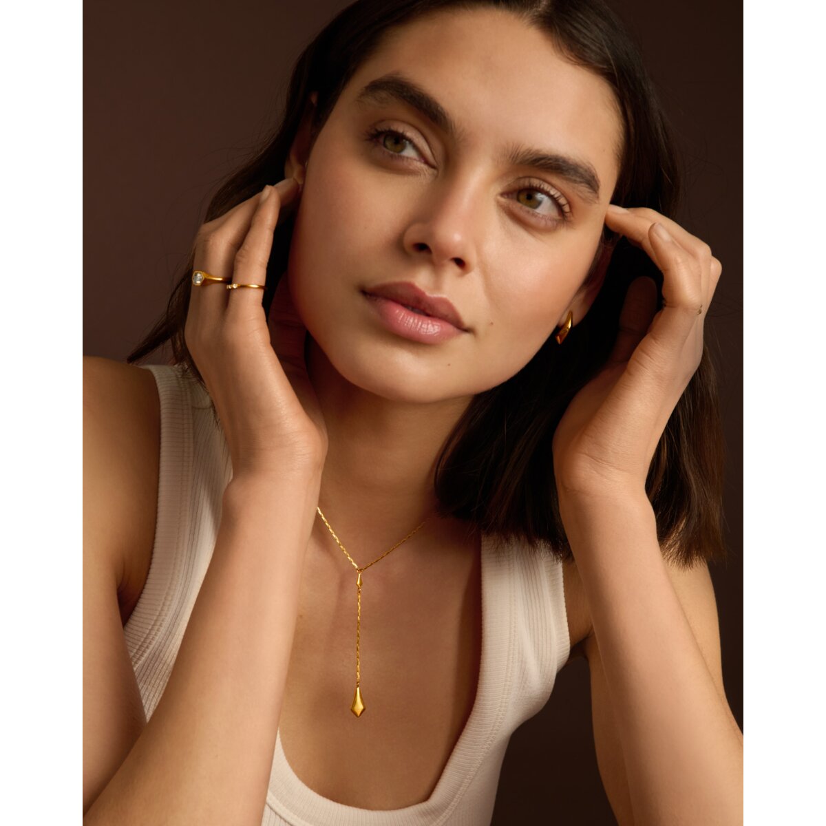 Katie Loxton | Harlequin Gold Lariat Necklace