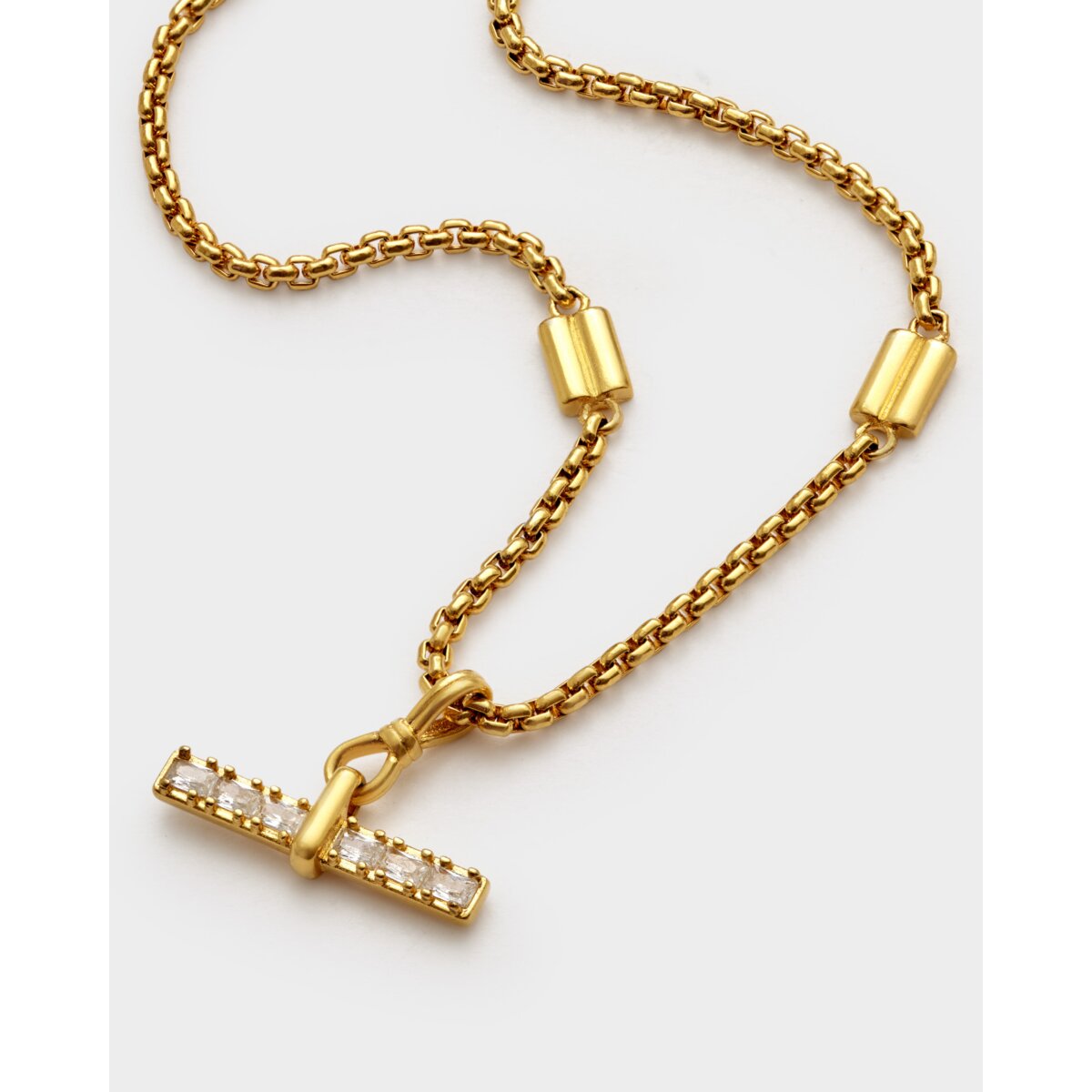 Katie Loxton |  Lustre Gold T-Bar Bracelet