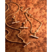 Katie Loxton | Lustre Gold T-Bar Hoop Earrings