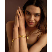 Katie Loxton |  Luxe Lock Gold Bracelet