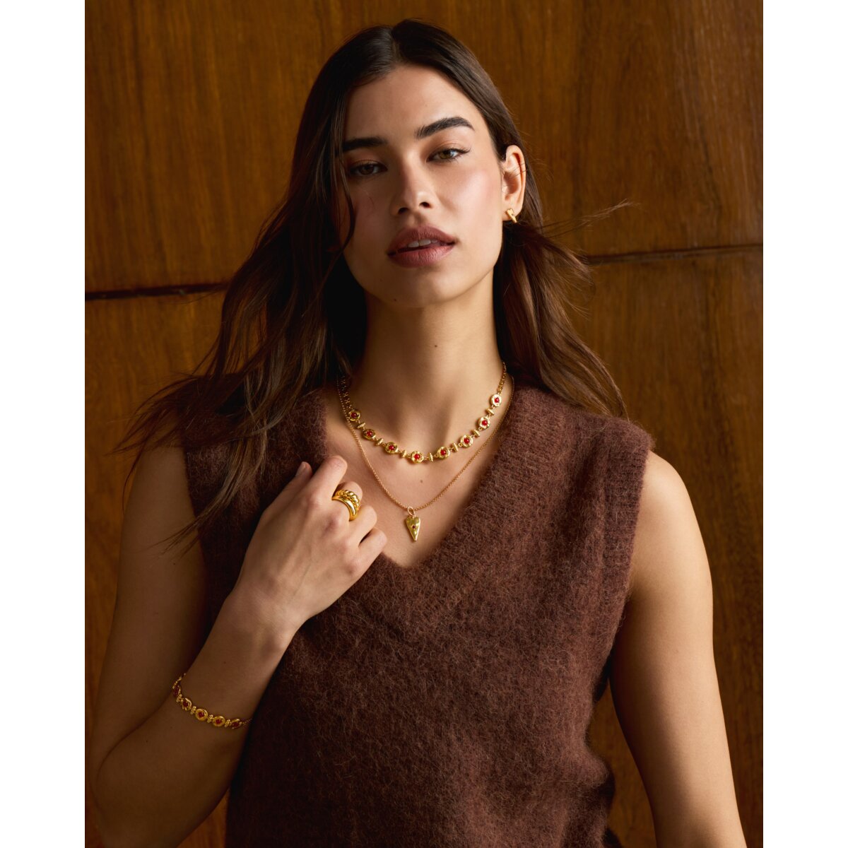 Katie Loxton | Rouge Noir Heart Necklace