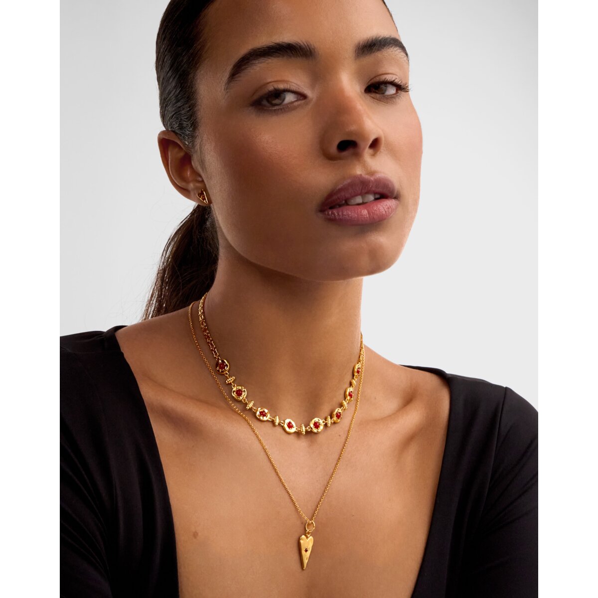 Katie Loxton | Rouge Noir Link Necklace