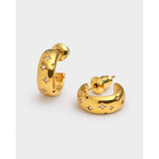 Katie Loxton | Starry Gold Hoop Earrings