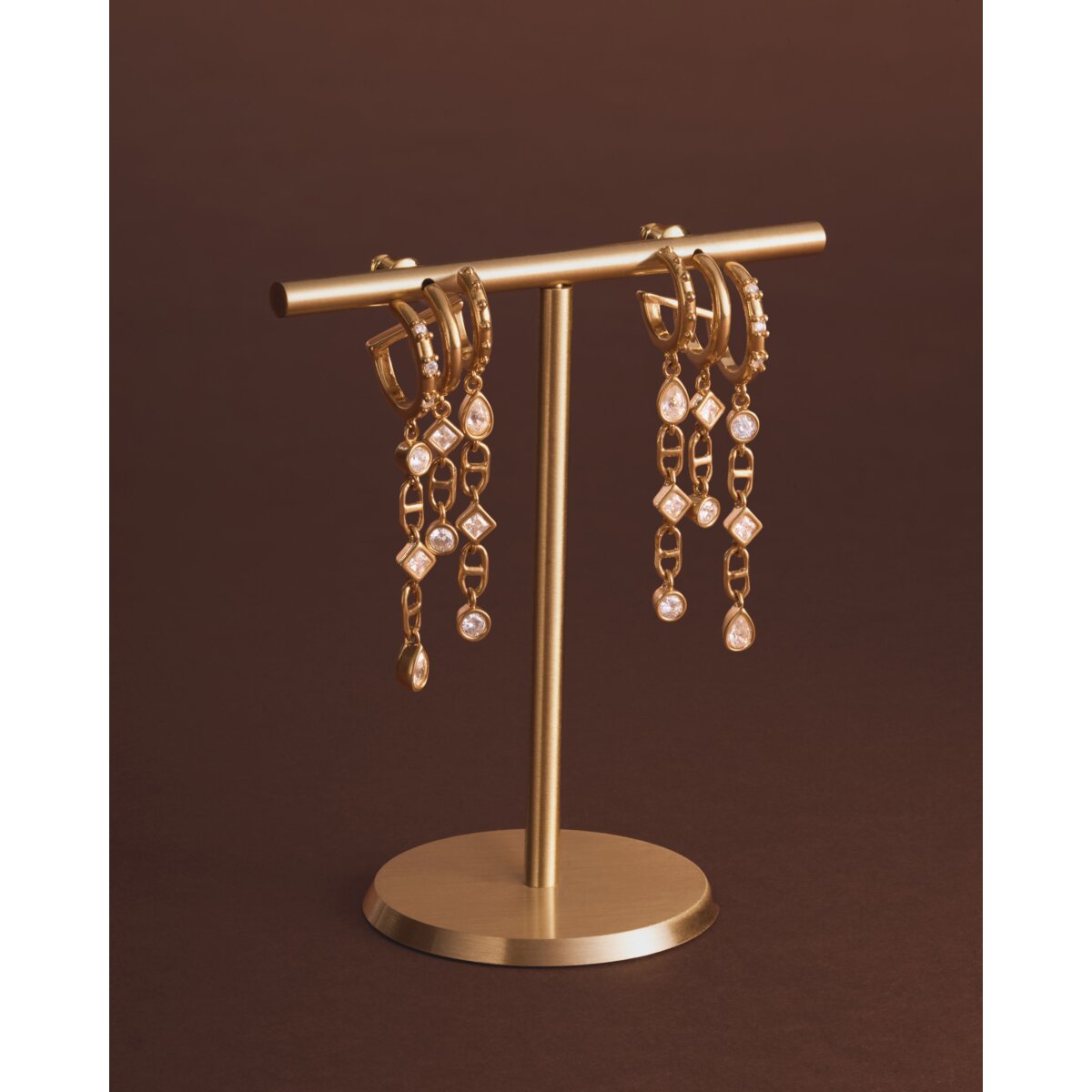 Katie Loxton | Champagne Hour Gold Drop Earrings