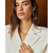 Katie Loxton | Champagne Hour Gold Drop Earrings