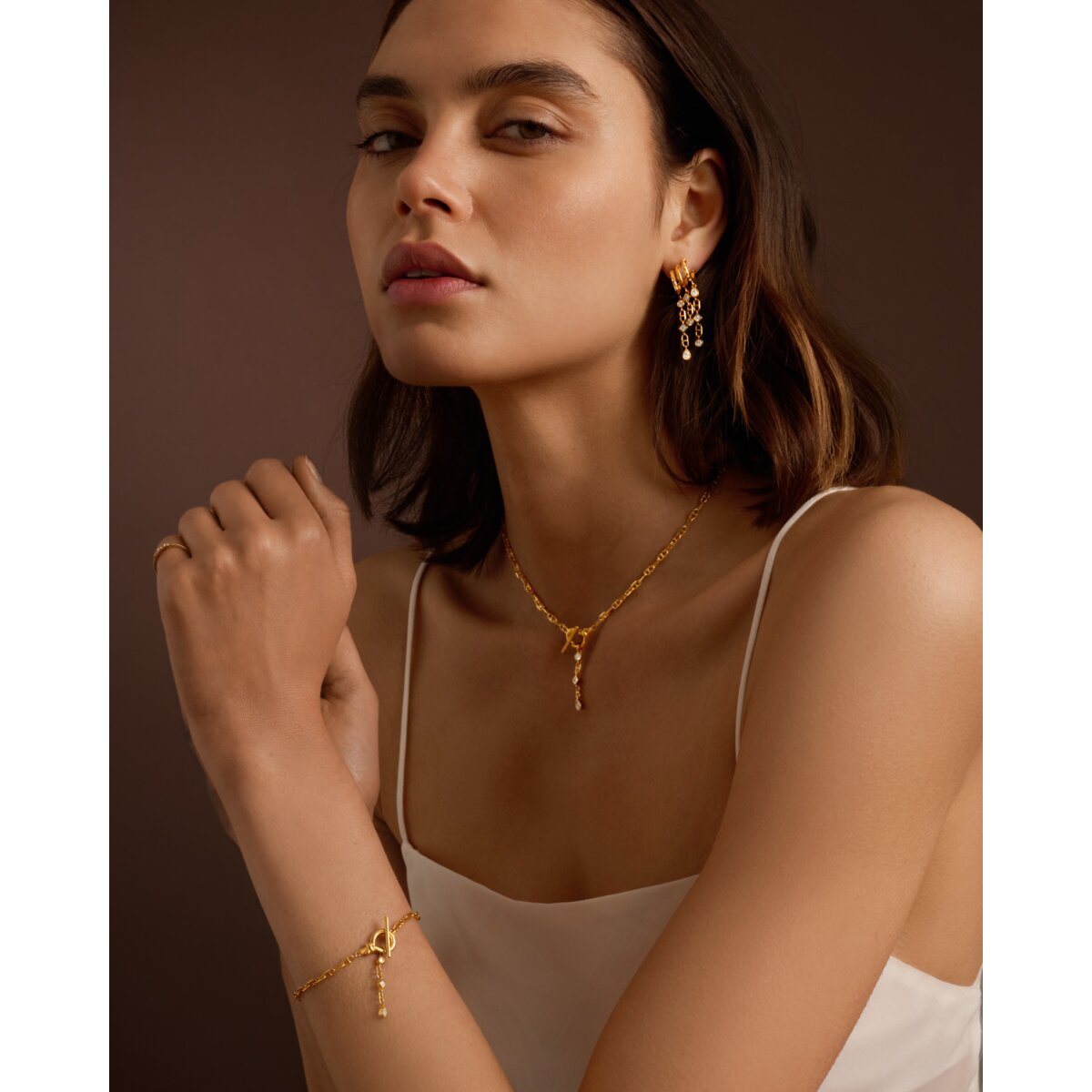 Katie Loxton |  Champagne Hour Gold Bracelet