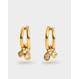 Katie Loxton | Champagne Hour Gold Small Drop Earrings