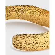 Katie Loxton | Luxe Lock Textured Gold Bangle