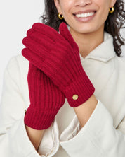 Katie Loxton | Knitted Gloves - Garnet