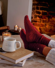 Katie Loxton | Gift Boxed Cosy Socks - Cherry