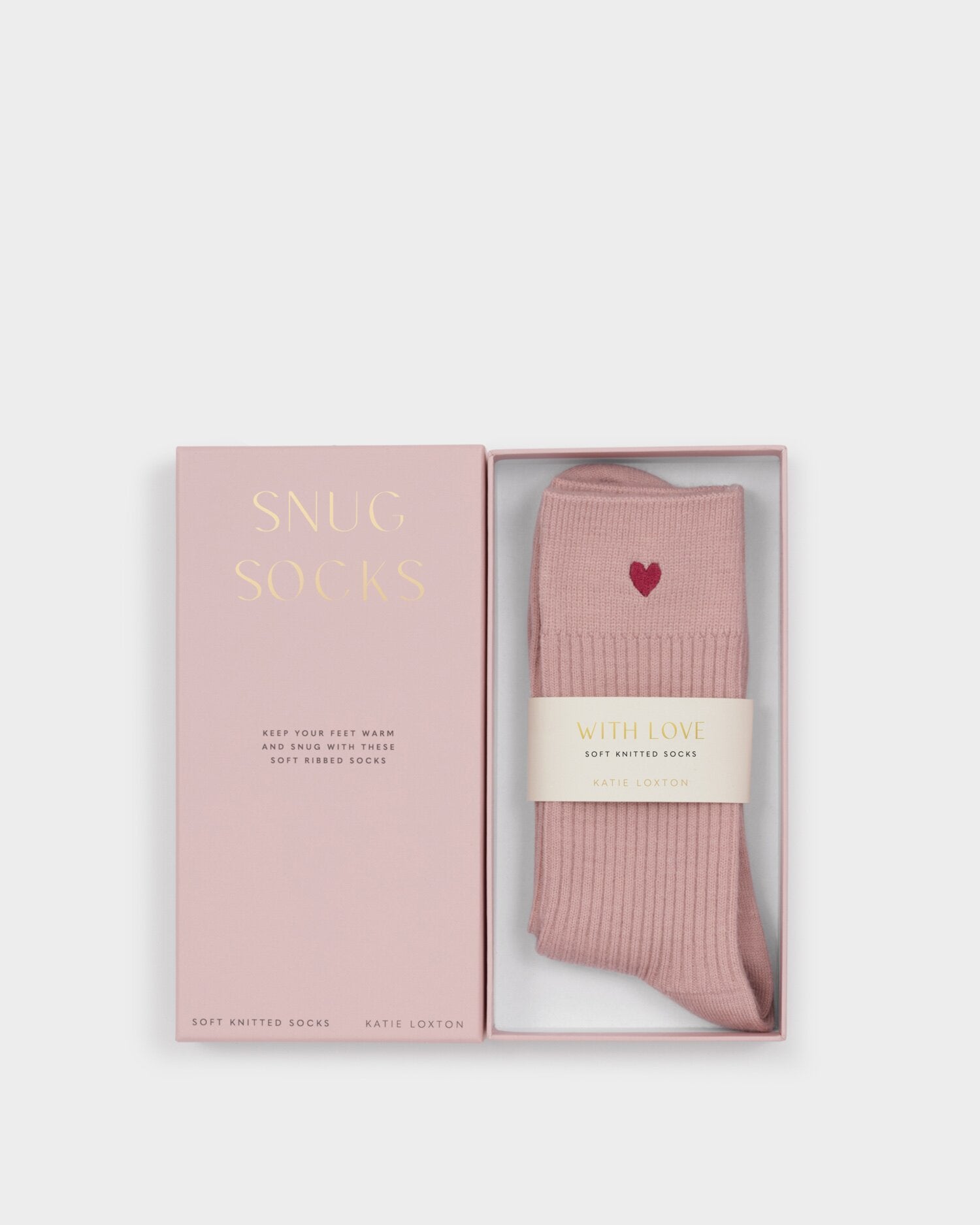 Katie Loxton | Gift Boxed Cosy Socks - Blush Pink