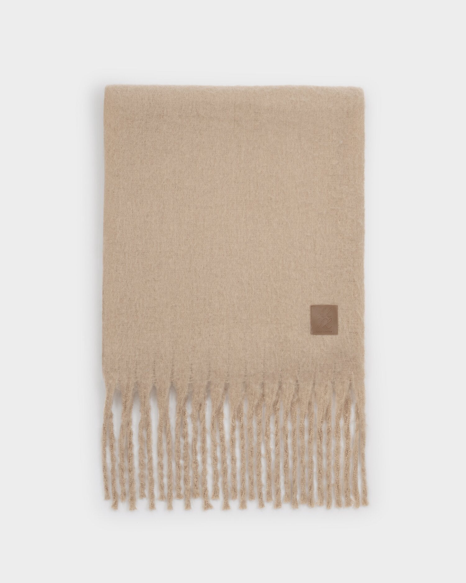 Katie Loxton | Recycled Tassel Scarf - Blush Taupe