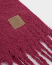 Katie Loxton | Recycled Tassel Scarf - Garnet Red