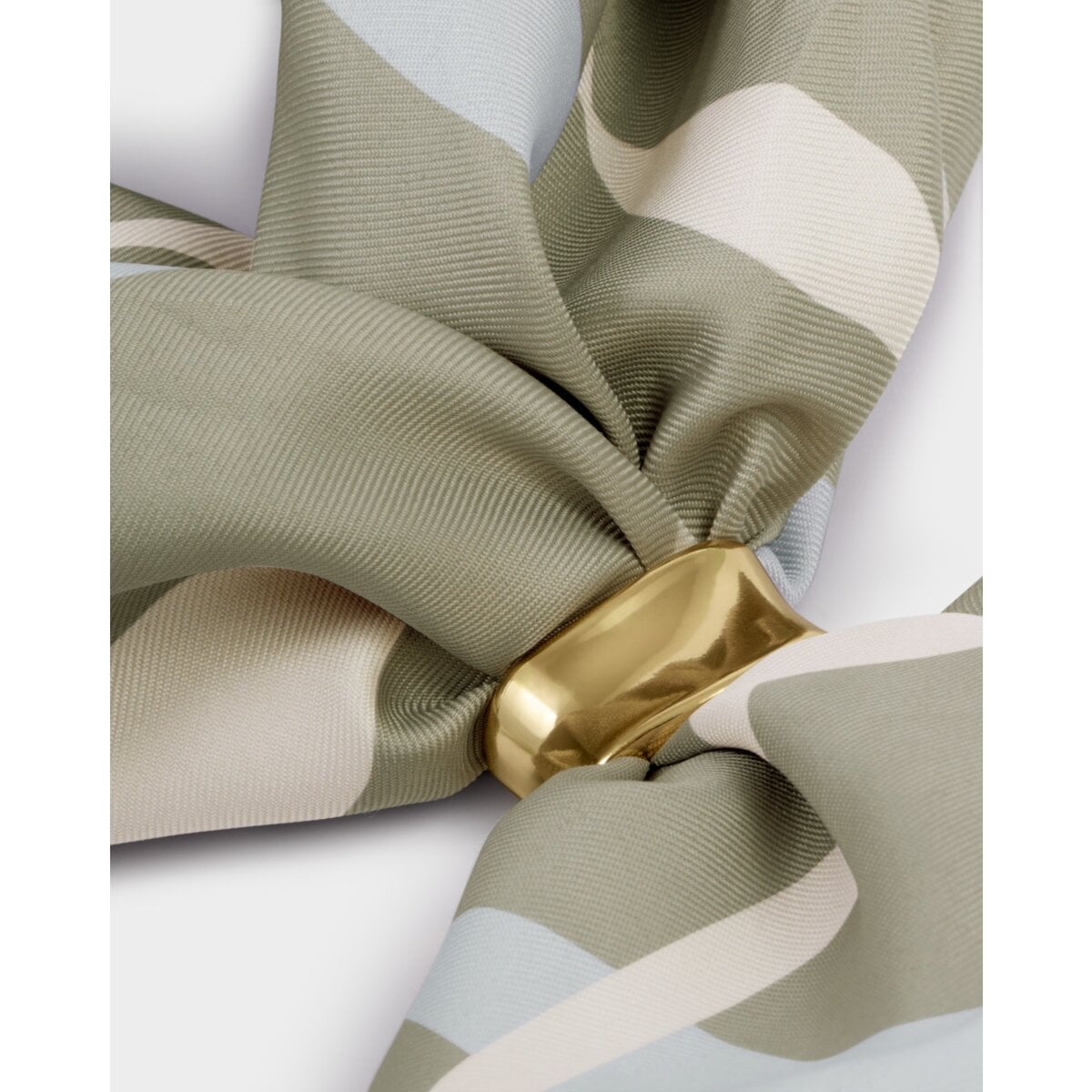 Katie Loxton | Satin Multiway Scarf - Sage & Pastel Blue