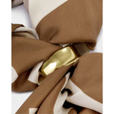 Katie Loxton | Satin Multiway Scarf - Caramel & Off White
