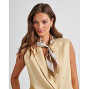 Katie Loxton | Satin Multiway Scarf - Caramel & Off White