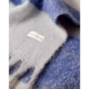 Katie Loxton | Checked Tassel Scarf - Blue / Grey