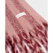 Katie Loxton | Striped Tassel Scarf - Pink / Cherry