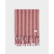 Katie Loxton | Striped Tassel Scarf - Pink / Cherry