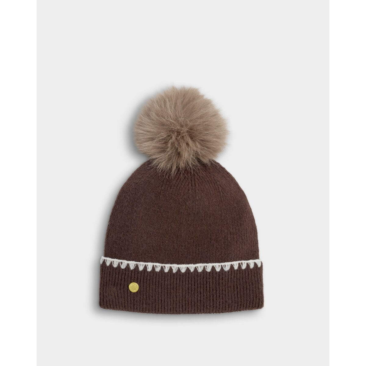 Katie Loxton | Whipstitch Hat - Chocolate