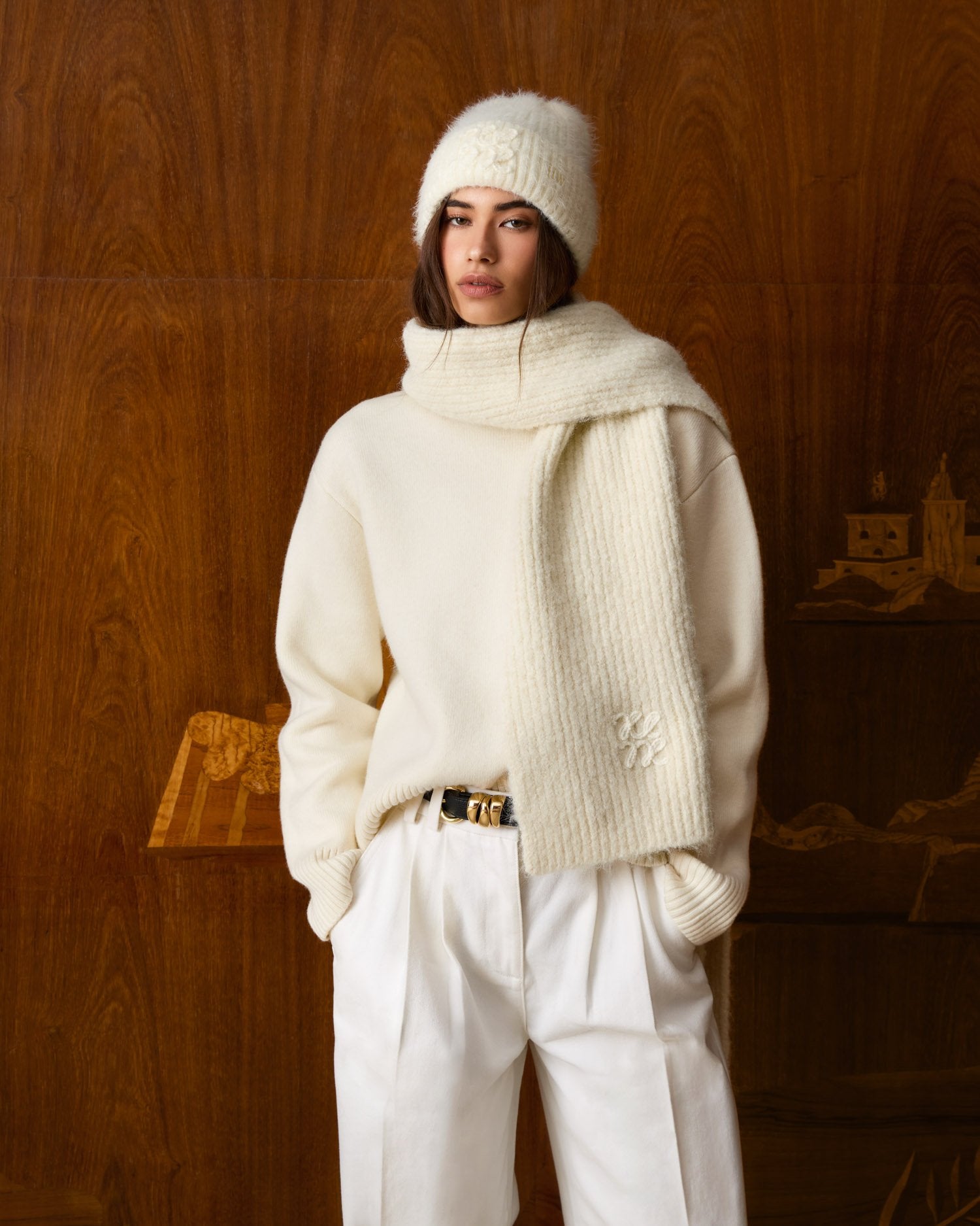 Katie Loxton | Logo Applique Hat - Off White
