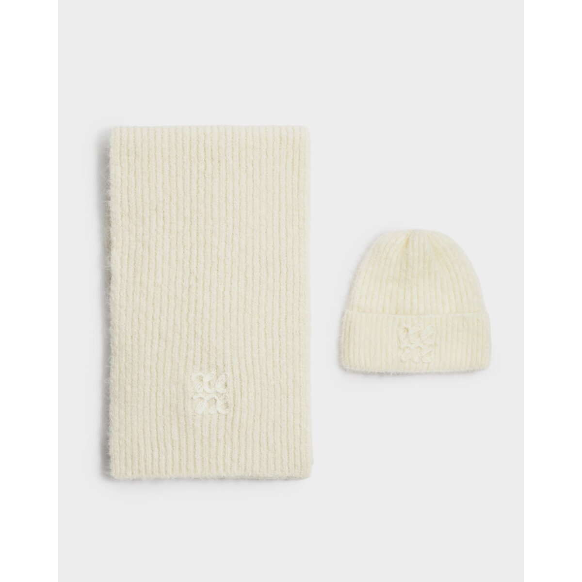 Katie Loxton | Logo Applique Scarf - Off White