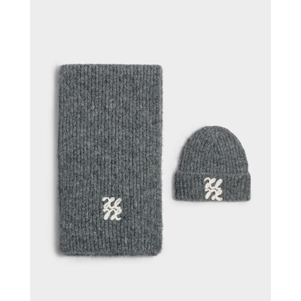 Katie Loxton | Logo Applique Scarf - Charcoal