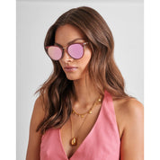Katie Loxton | Santorini Sunglasses - Pink Mirrored lens