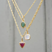 Daisy London | Moonstone June Birthstone Charm Necklace