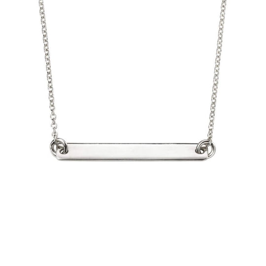 Penmans |  ID Bar Silver Necklace