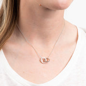 Diamonfire | Interlocking Rings Necklace