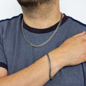 Fred Bennett | Oxidised Foxtail Chain Bracelet