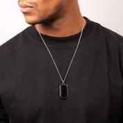 Fred Bennett | Dog Tag with Semi Precious Stone