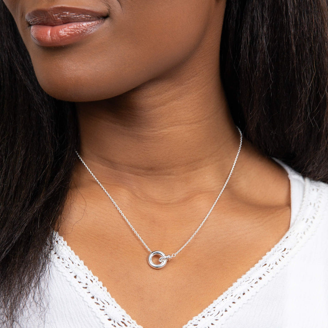 Penmans | Plain & Rope Linked Circles Necklace
