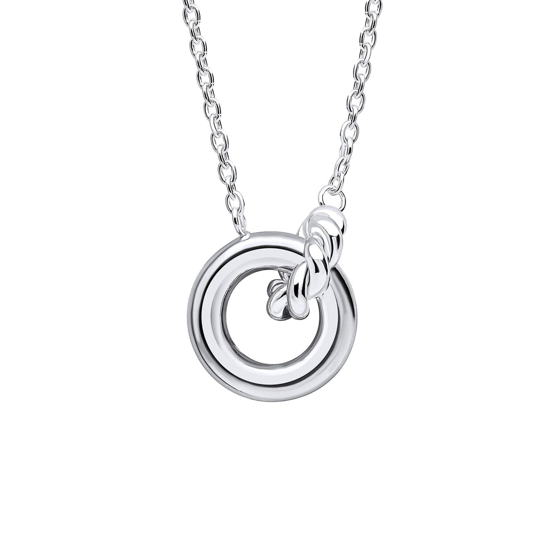 Penmans | Plain & Rope Linked Circles Necklace