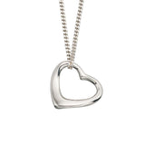 Penmans | Silver Slip on heart on 16" Chain