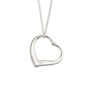 Penmans |  Large Slip On Heart Pendant with 18" Chain