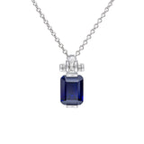 Diamonfire | Emerald Cut Sapphire Stone Pendant
