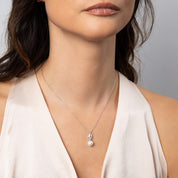 Diamonfire | Marquise Pearl Drop Pendant