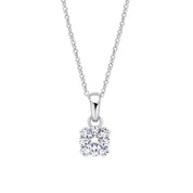 Diamonfire | Double Claw Solitaire Pendant