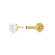 Scream Pretty | Pearl Flat back Single Stud