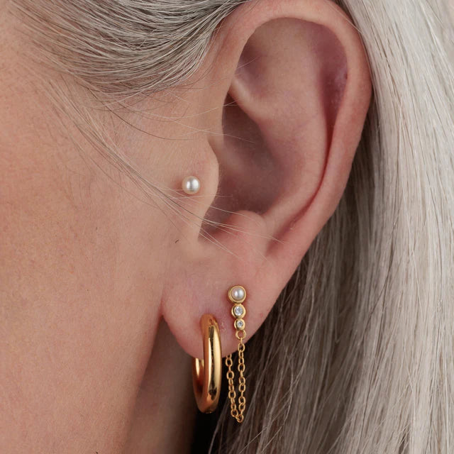Scream Pretty | Pearl Flat back Single Stud