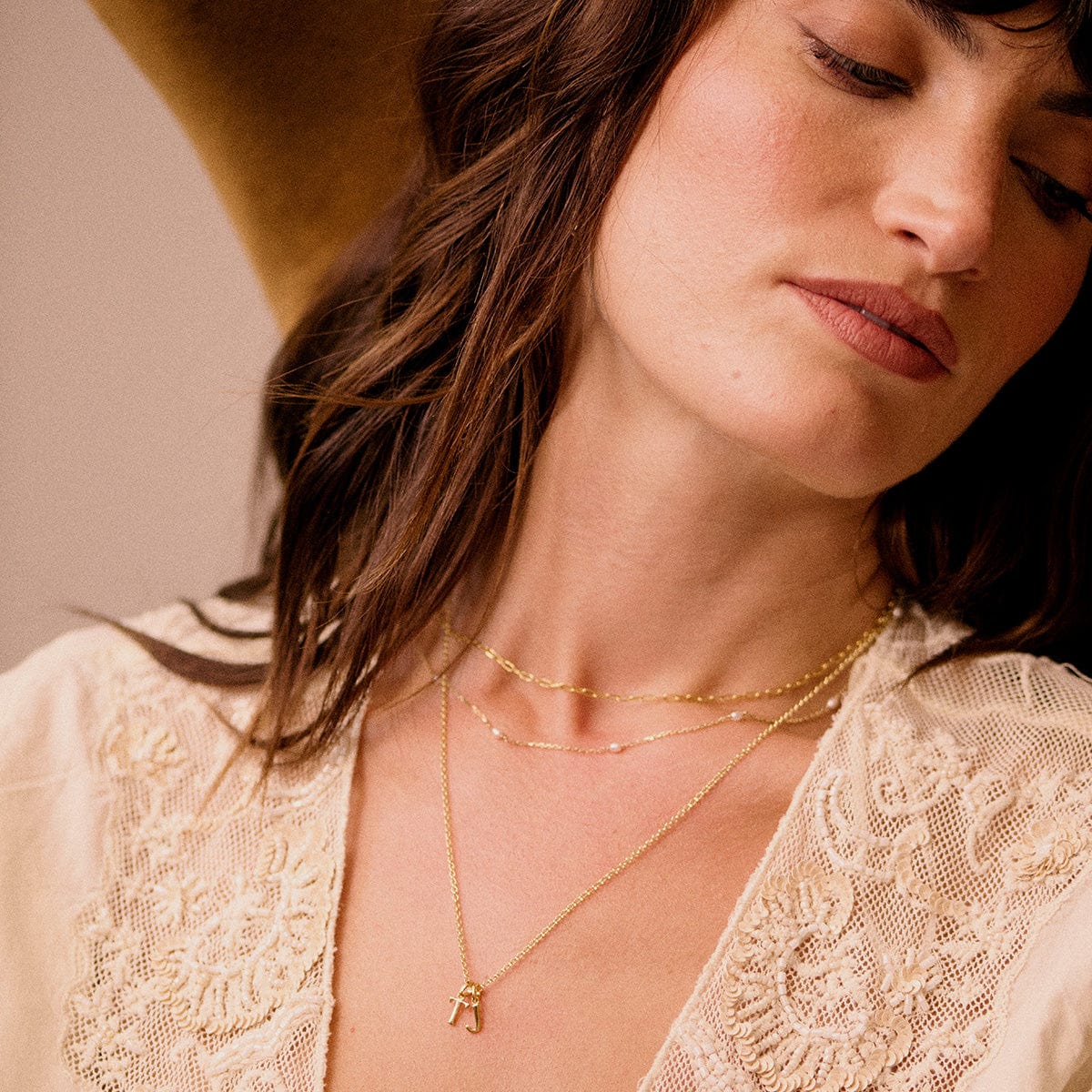 Daisy London | Initial Gold Plate pendant