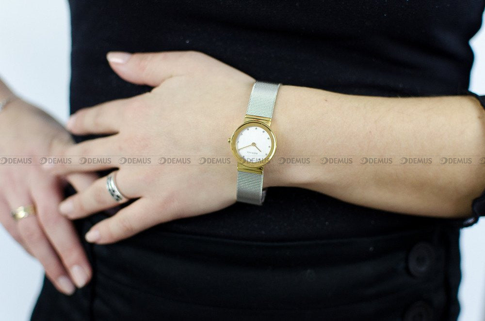 Bering |  Classic Collection 26mm Polished Mesh Watch