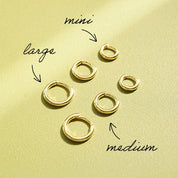 Daisy London | Polly Sayer Huggies - MINI Gold Plated