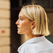 Daisy London | Polly Sayer Huggies - MEDIUM Gold Plated