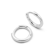 Daisy London Polly Sayer Large Silver Huggie Earrings