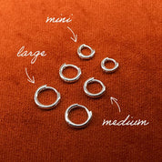 Daisy London | Polly Sayer Huggies - LARGE Silver