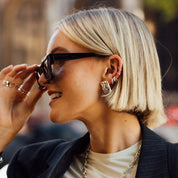 Daisy London | Polly Sayer Huggies - LARGE Silver